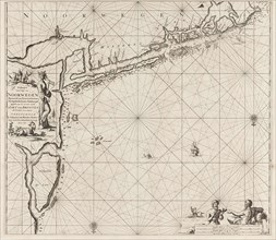 Sea chart of the coast of Norway near Trondheim, Jan Luyken, Johannes van Keulen (I), unknown, 1681