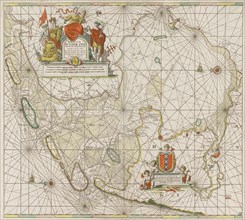 Sea chart of the Zuiderzee and the Wadden Sea, Jan Luyken, Johannes van Keulen (I), unknown, 1681