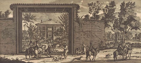 Hunting Lodge in Smyrna, Jan Luyken, Pieter Schenk (I), Cornelis de Bruyn, 1698