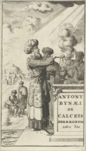sacrificing priest with censer, Jan Luyken, Jasper Goris wed., Dirk Goris, 1682