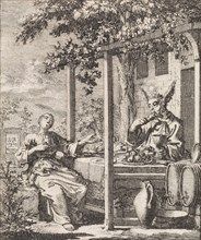 Personified soul doesn't like the taste of meat anymore, Jan Luyken, 1714