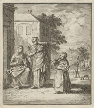 Child blowing a whistle, Jan Luyken, wed. Pieter Arentsz (II), Cornelis van der Sys, 1712