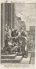 Peter and John heal a crippled person, Jan Luyken, Anonymous, 1712
