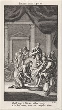 Foot Washing of Peter, Jan Luyken, wed. Pieter Arentsz & Cornelis van der Sys (II), 1712