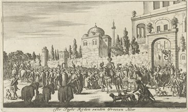 Procession of the sultan to Larisa, Jan Luyken, 1689