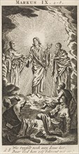 Transfiguration of Christ on Mount Tabor, Jan Luyken, Anonymous, 1712