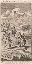 Farewell to David and Jonathan, Jan Luyken, Anonymous, 1712