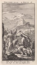 Balaam and his donkey, Jan Luyken, 1712