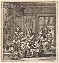 Pancake Baker, Jan Luyken, wed. Pieter Arentsz, Cornelis van der Sys II, 1711