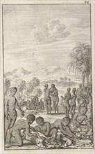 Marriage among the Hottentots, Jan Luyken, Jan Bouman, 1681