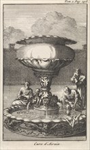Copper laver or wash basin in the court of the tabernacle, Jan Luyken, Pieter Mortier, 1705