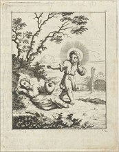 Christ finds the personified soul asleep, Jan Luyken, Pieter Arentsz II, 1678-1687