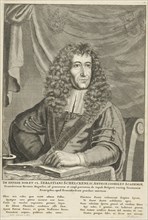 Portrait of Sebastian Schelckens, rector at Franeker, Jan Luyken, c. 1678