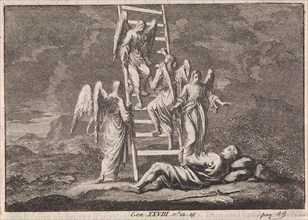 Jacob's Ladder, Jan Luyken, Pieter Mortier, 1703 - 1762
