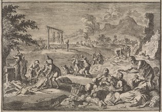 Famine in Germany, 1637, Johann David Zunnern, 1701