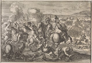 Death of King Gustavus Adolphus of Sweden at the Battle of Lutzen, southwest of Leipzig, Germany,