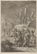 Solar Eclipse at the death of Christ, Jan Luyken, William Broedelet, 1700