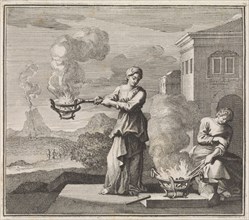 fire, Jan Luyken, 1695 - 1705