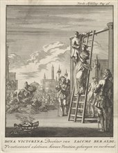 Execution of Victorina, Jan Luyken, Jan Claesz ten Hoorn, 1699