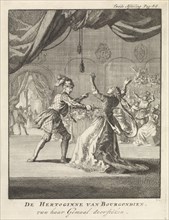 Murder of the Duchess of Burgundy, Jan Luyken, Jan Claesz ten Hoorn, 1699