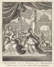Mistreatment of women of Masistes, Jan Luyken, Jan Claesz ten Hoorn, 1699
