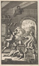 Murder by Cardinal Del Monte, 1560, Jan Luyken, 1699