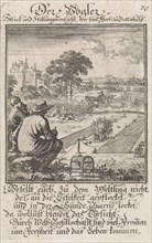 Birds catching, Jan Luyken, Anonymous, 1711