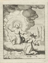 Personified soul meets Christ, Jan Luyken, Pieter Arentsz II, 1678 - 1687