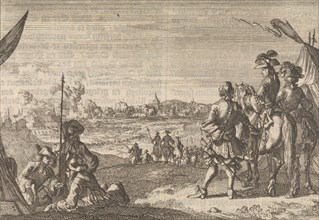 The French invading Nijmegen, 1672, Caspar Luyken, Pieter van der Aa (I), 1698