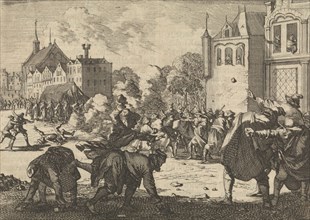 Riots in Lublin during the funeral of a non-Catholic, 1632, Caspar Luyken, Pieter van der Aa (I),