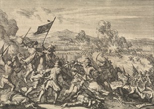 Victory of Sweden in the army of the emperor at Wittstock, 1636, Caspar Luyken, Pieter van der Aa