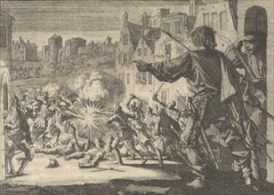 Street fighting in Geneva to defend against an attack by Charles Emmanuel, Duke of Savoy, 1602, Jan