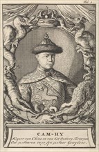 Portrait Kangxi, Emperor of China, Caspar Luyken, Engelbrecht Boucquet, 1698