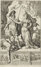 Queen and a Roman soldier, Jan Luyken, Jan Claesz ten Hoorn, 1680