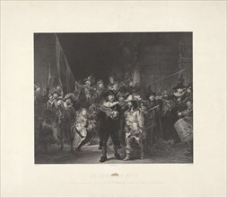 Nightwatch, Adolphe Mouilleron, Rembrandt Harmensz. van Rijn, Frans Buffa en Zonen, 1854