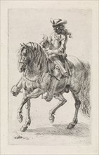 A horse rider, Dirk Maas, 1669-1717