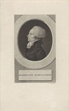 Portrait of the French lawyer Maximilien Marie Isidore de Robespierre, Ludwig Gottlieb Portman,