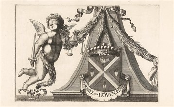 Coat of arms of Michiel ten Hove, Romeyn de Hooghe, 1688-1689