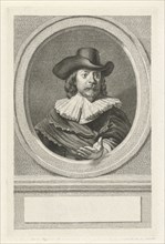 Portrait of Frans Banning Cocq, print maker: Jacob Houbraken, Rembrandt Harmensz. van Rijn, Hendrik