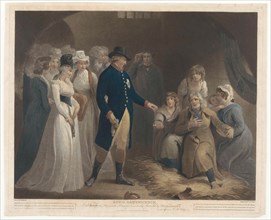George III visited with his family the Dorchester prison, Charles Howard Hodges, 1793
