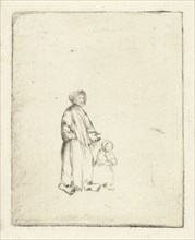 Beggar with child, Louis Bernard Coclers, 1756 - 1817