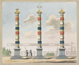 Liberty, Fraternity and Equality, decoration on the Hogesluis, 1795, A. Verkerk, Johannes Roelof