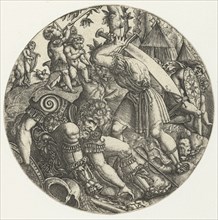 David and Goliath, Monogrammist AC (16e eeuw), 1520 - 1562
