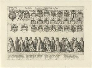 Funeral procession with peers, Anonymous, 1592
