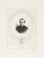 Portrait of H.J.J. Prenger, print maker: Petrus Johannes Arendzen, 1889