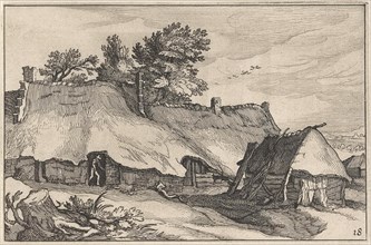 Farm and small barn, Claes Jansz. Visscher (II), Abraham Bloemaert, BoÃ«tius Adamsz. Bolswert, 1620