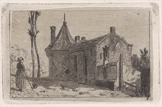 Farm in Culemborg, The Netherlands, Jan Weissenbruch, 1837 - 1880