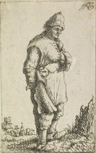 Standing man, Monogrammist NE, 1653