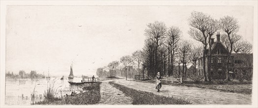Houses on the Amstel, Elias Stark, 1887