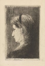 Portrait of Aleida Schaap, Jozef IsraÃ«ls, 1835 - 1911